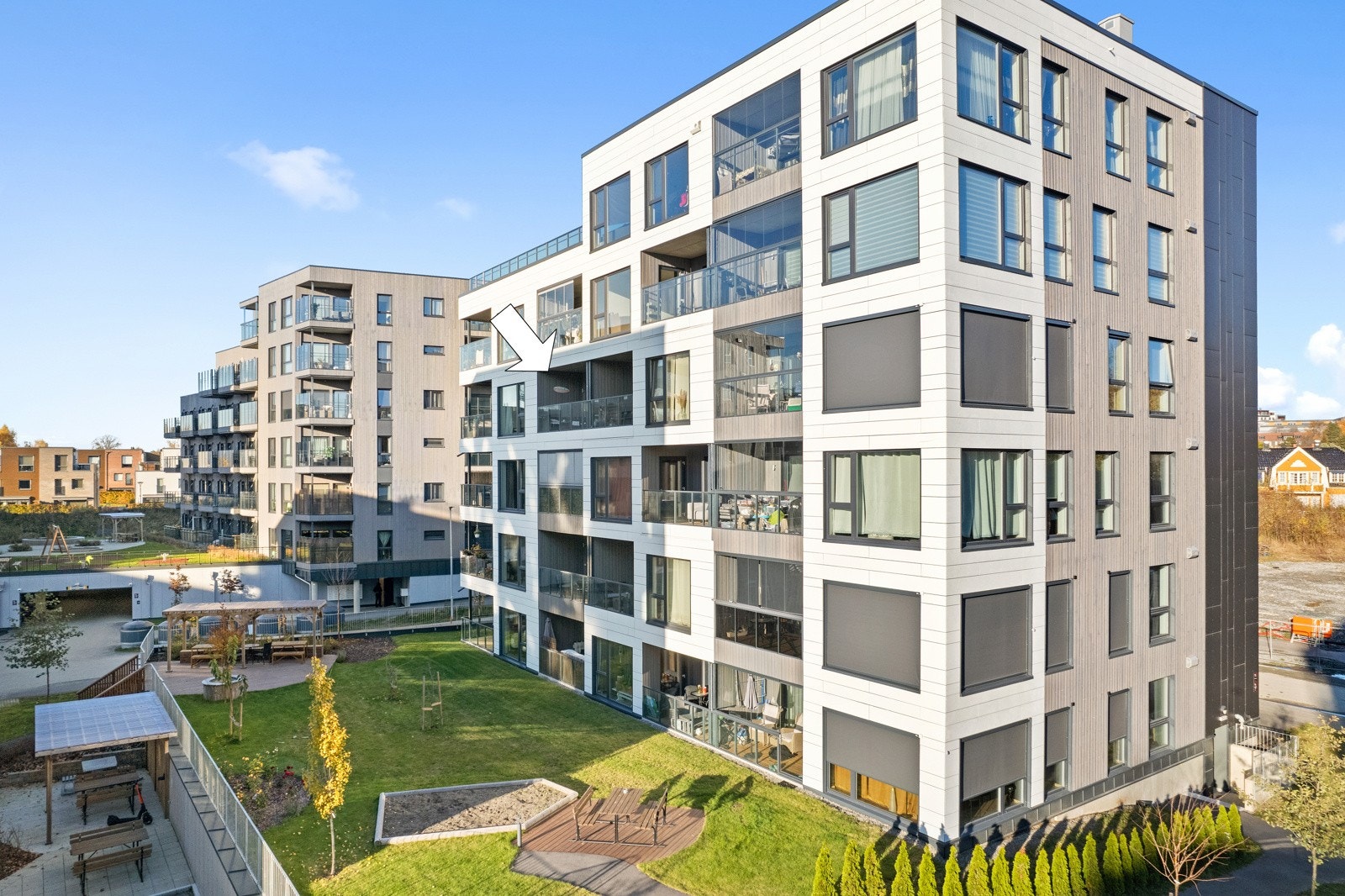 Døliringen 30A ble oppført i 2022 og er et veldrevet borettslag Galleribilde