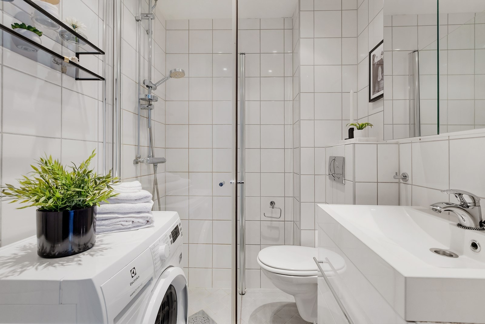 Baderommet ble oppusset i regi av borettslaget i 2010. Galleribilde