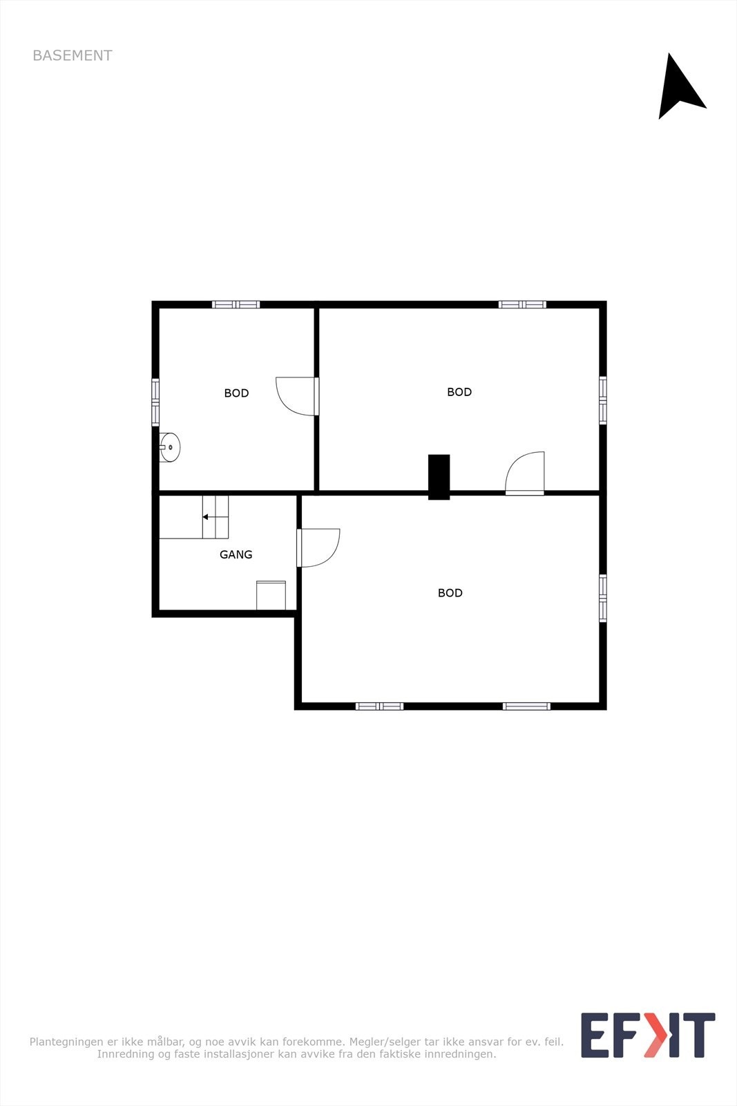 Plantegning kjeller Galleribilde