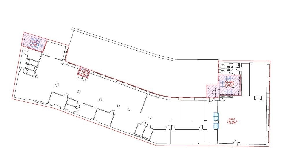 Planløsning av lokalet. Ved spørsmål ta kontakt med eiendomssjef Galleribilde