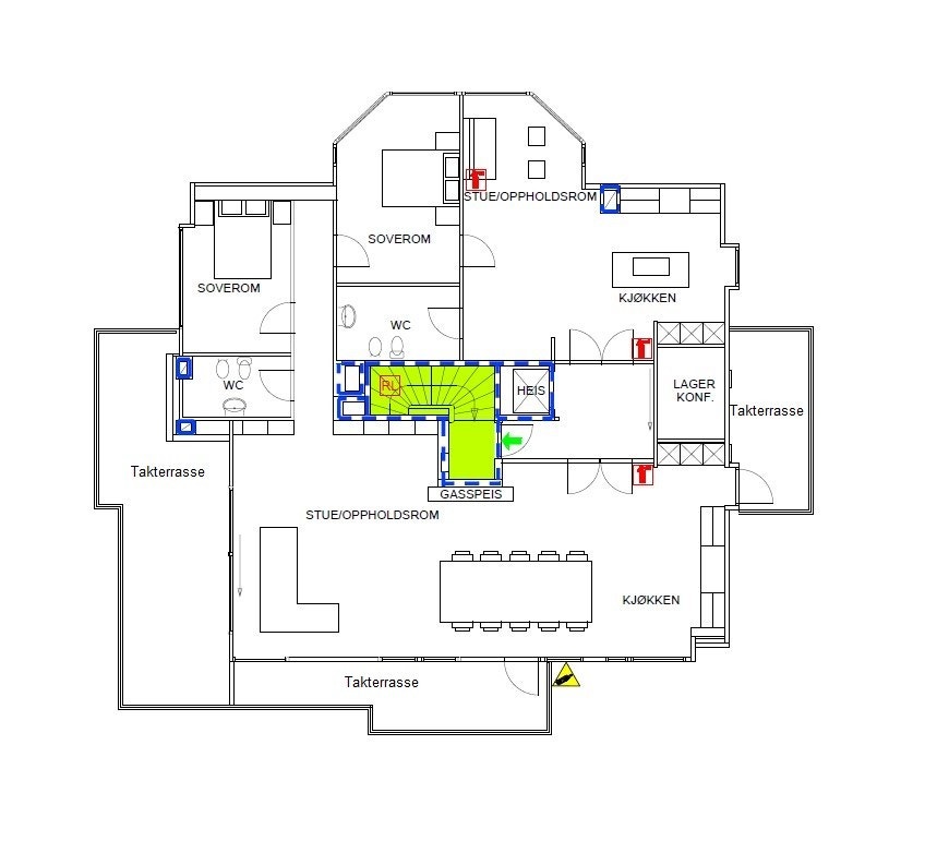 Plantegning Galleribilde