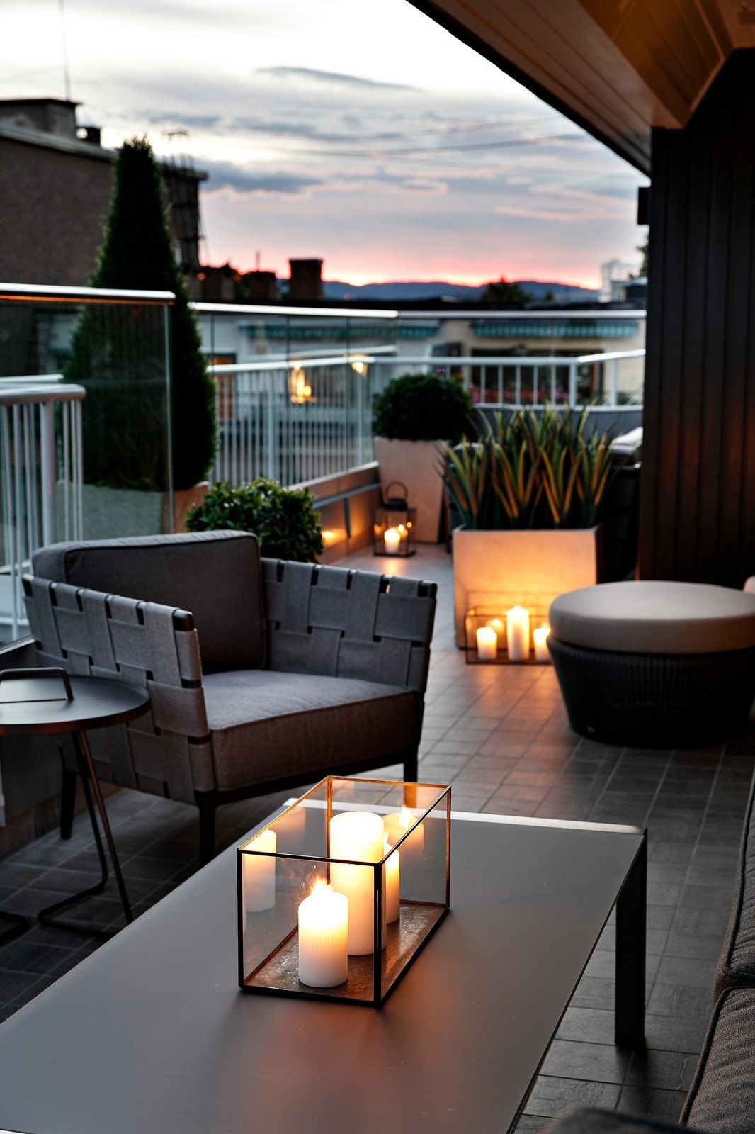 Takterrasse. Galleribilde