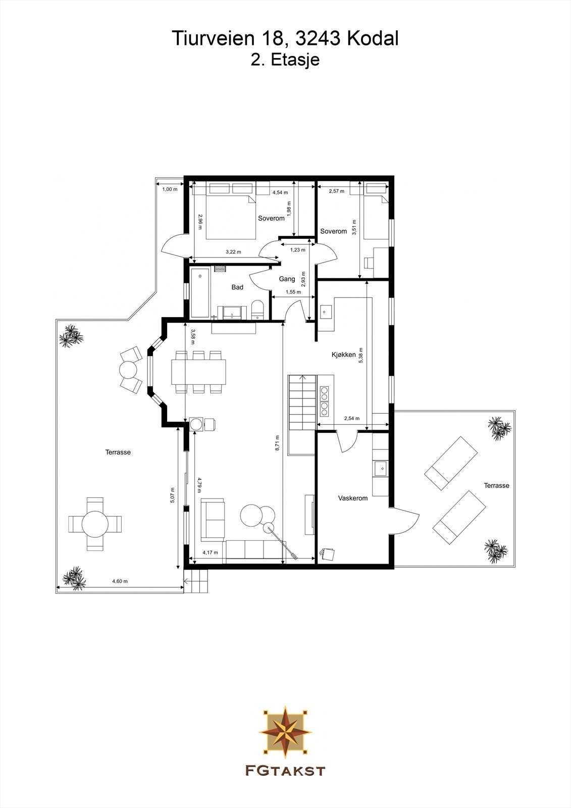 Plantegning 2. etg Galleribilde
