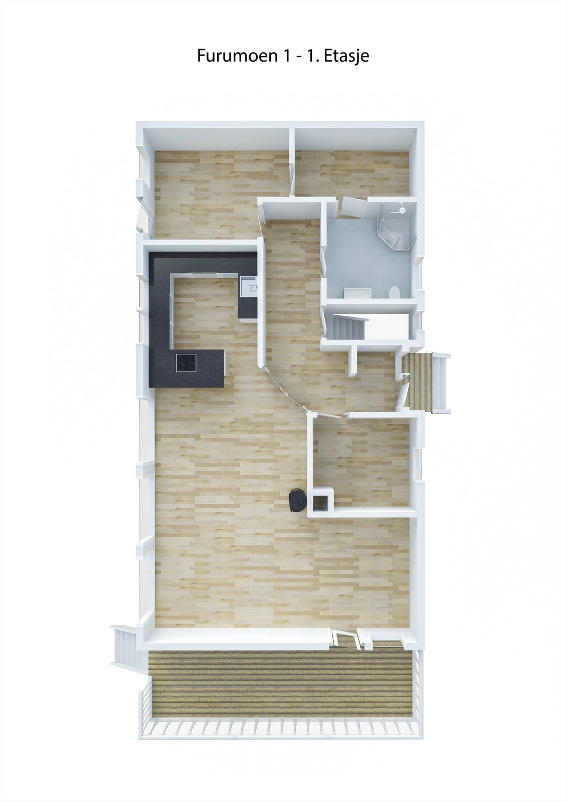 Planløsning hovedetasje Galleribilde