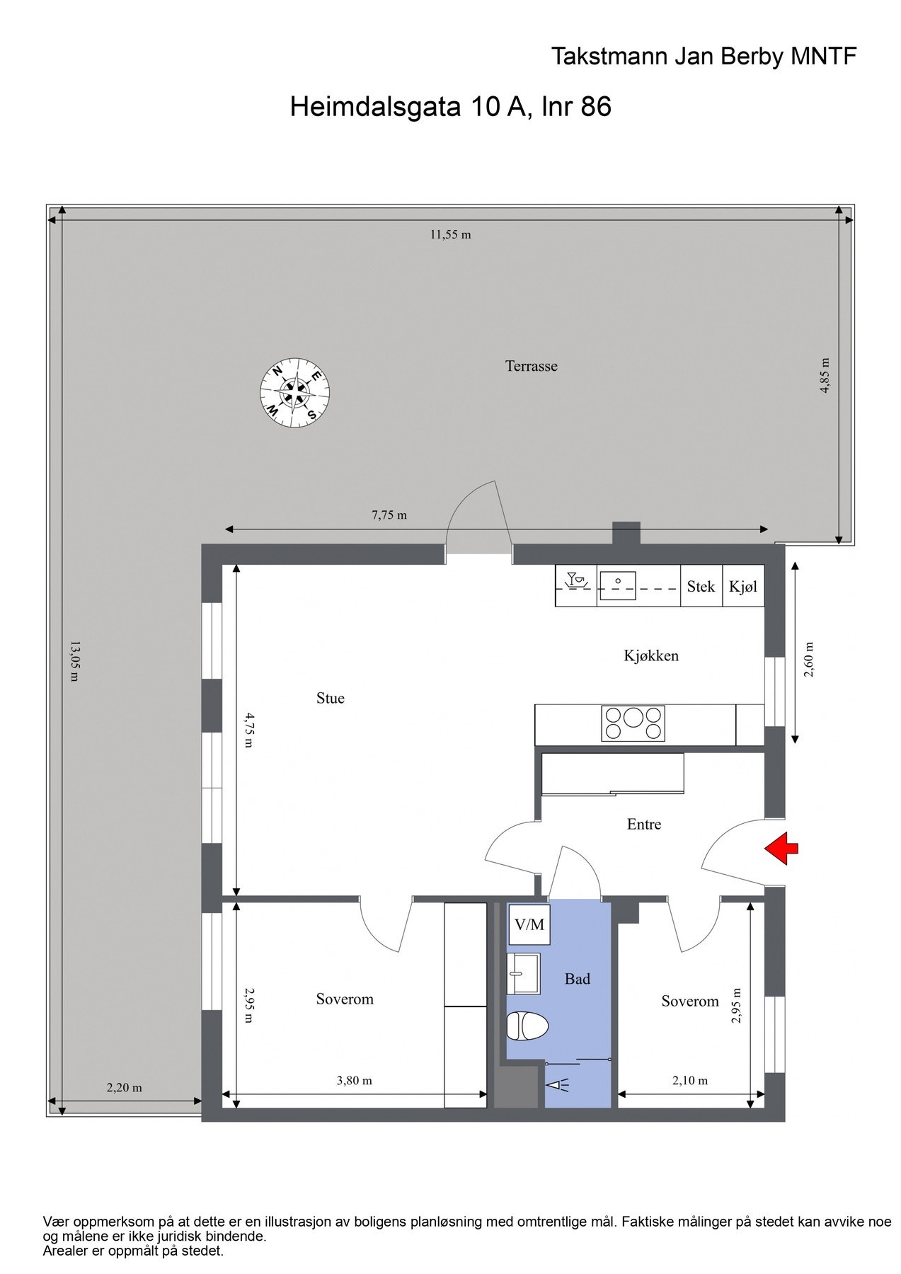 Plantegning Galleribilde