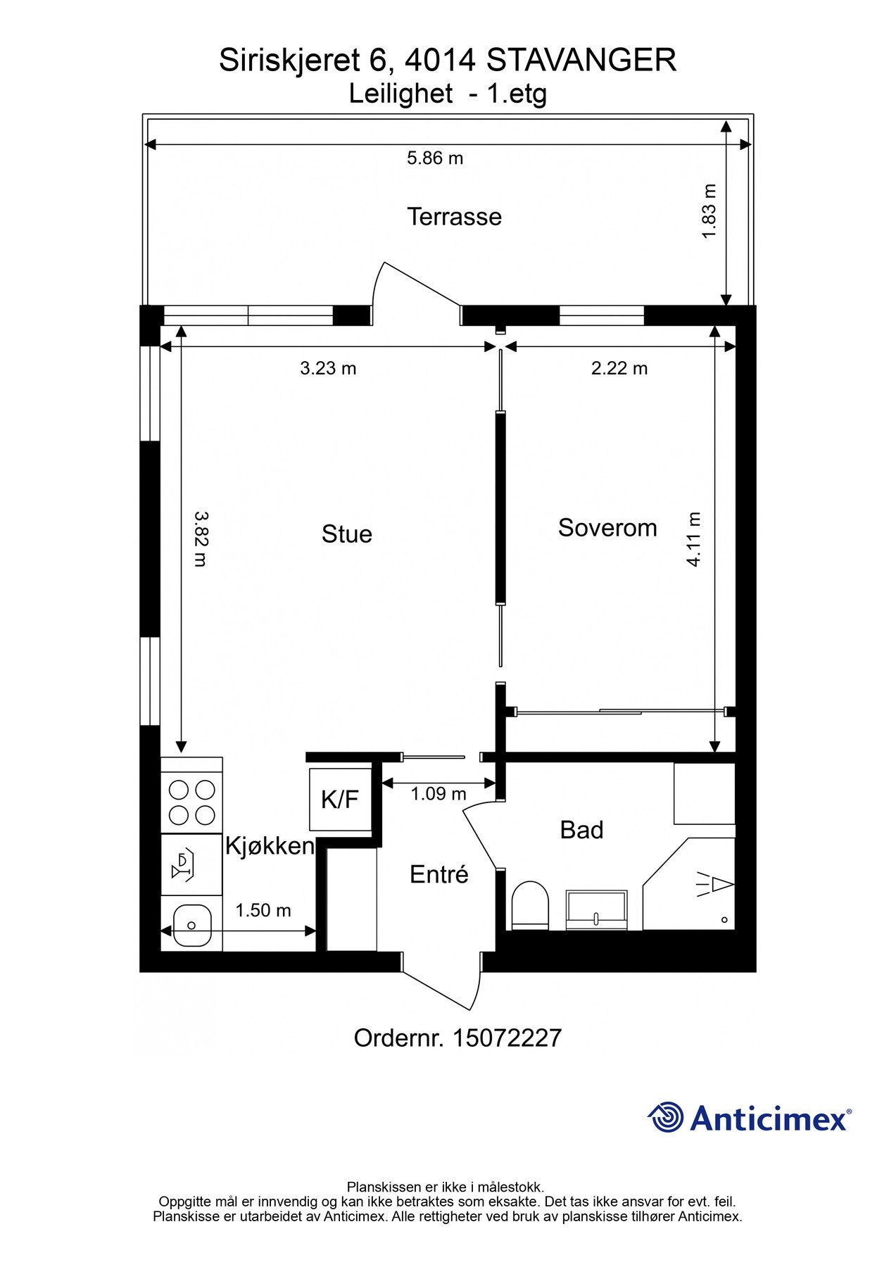 Plantegning | Siriskjeret 6. Galleribilde