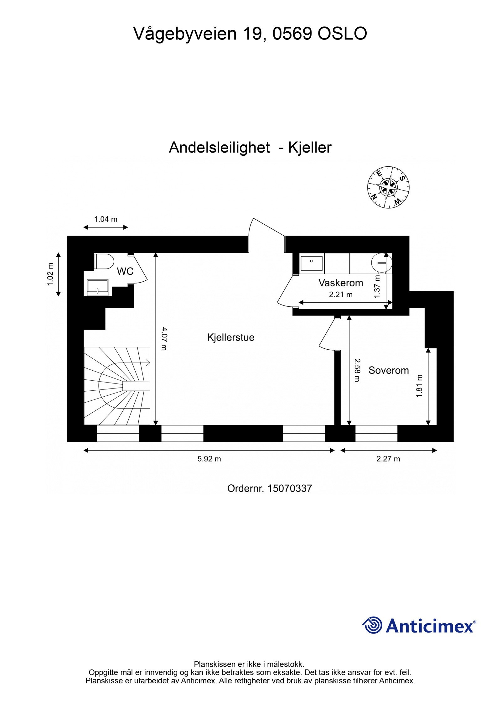 Planskisse underetasje. Galleribilde