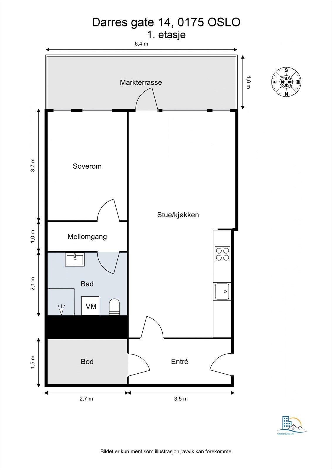 Plantegning Galleribilde