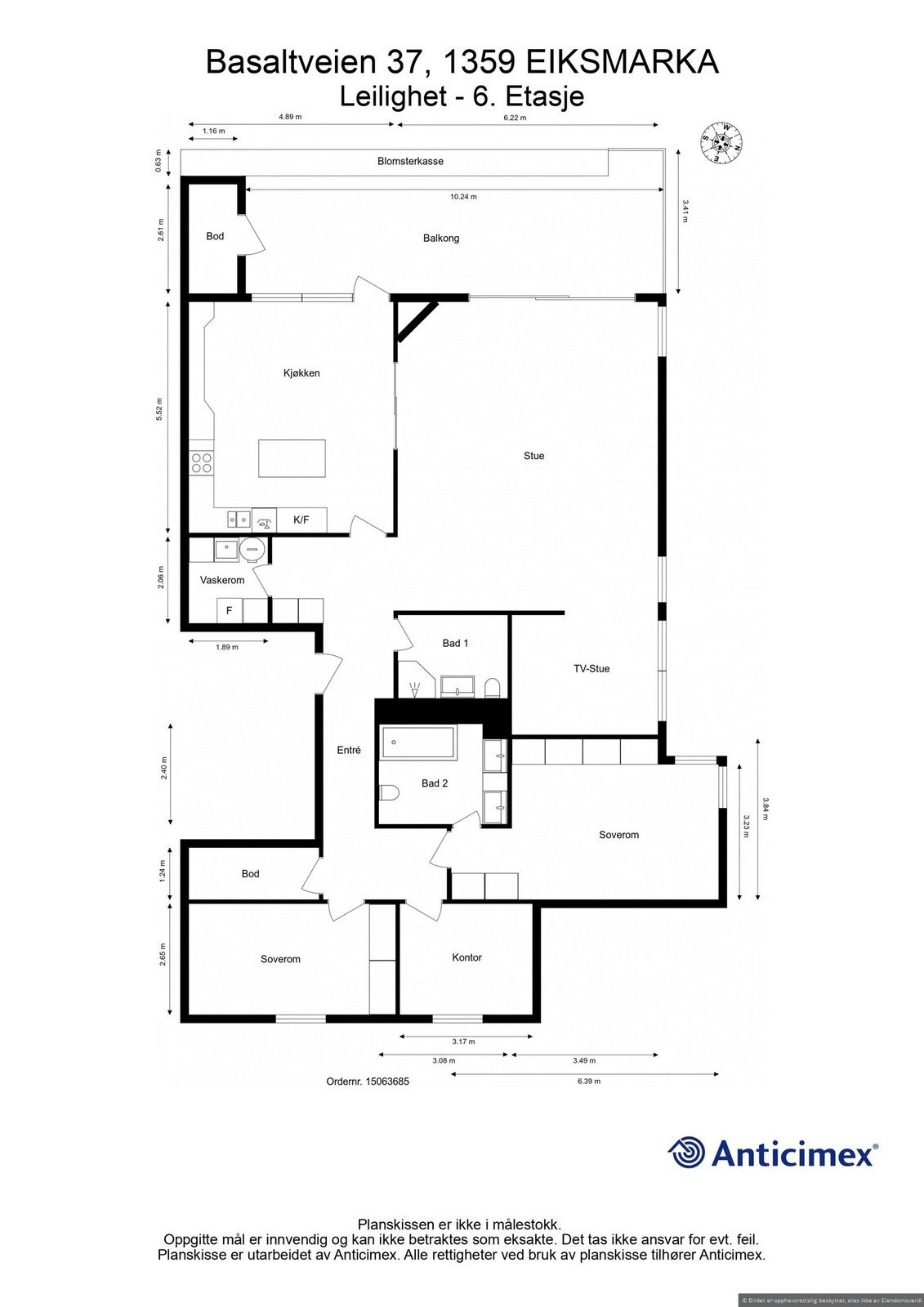 Plantegning Galleribilde