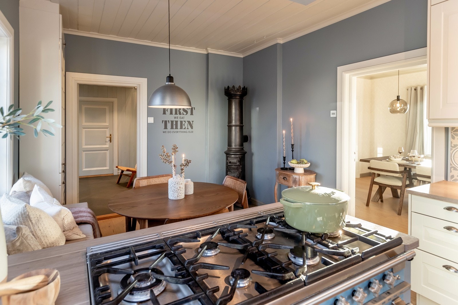 Flott gourmetkomfyr fra Falcon. Medfølger. Galleribilde