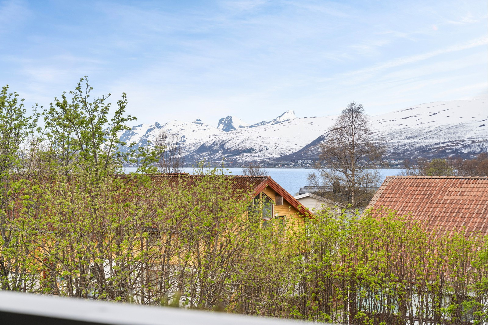 Nydelig utsikt fra balkongen!