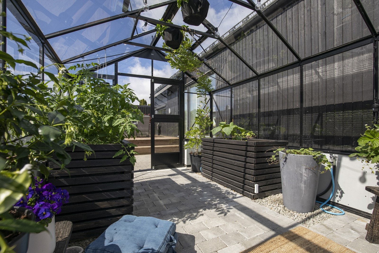 Påkostet drivhus med innlagt strøm og vann Galleribilde