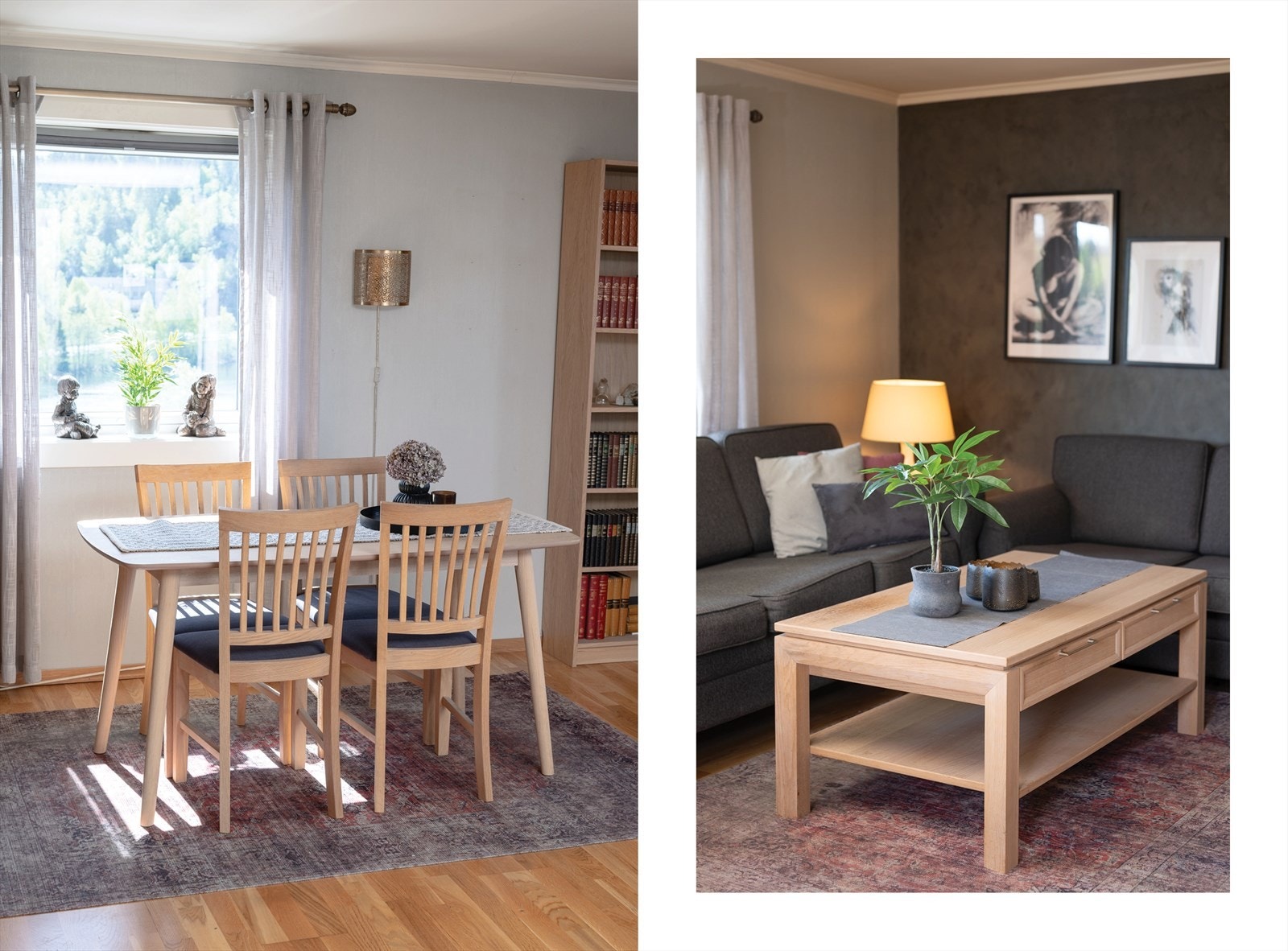 Naturlig plass for spisestue og sittegruppe Galleribilde