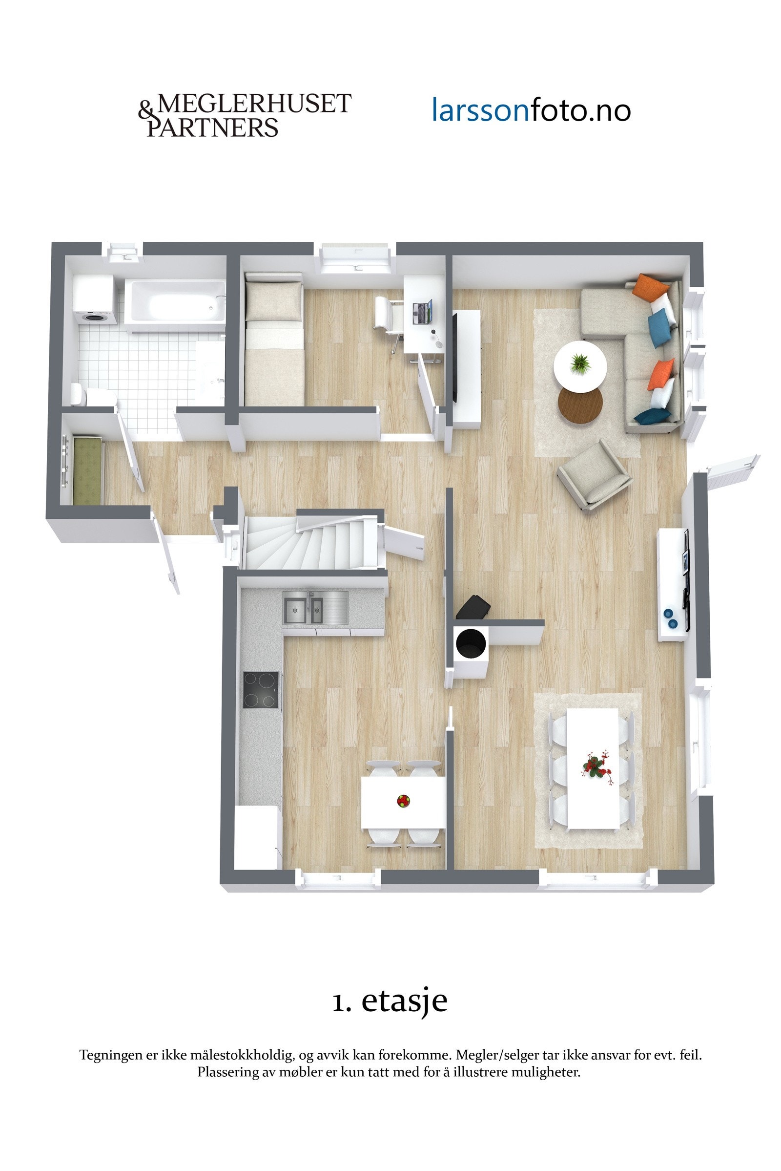 Planløsning 1. etasje Galleribilde