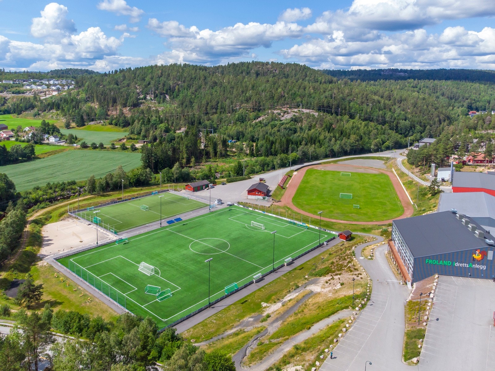 Deler av Froland IL stadion - Kringla Galleribilde