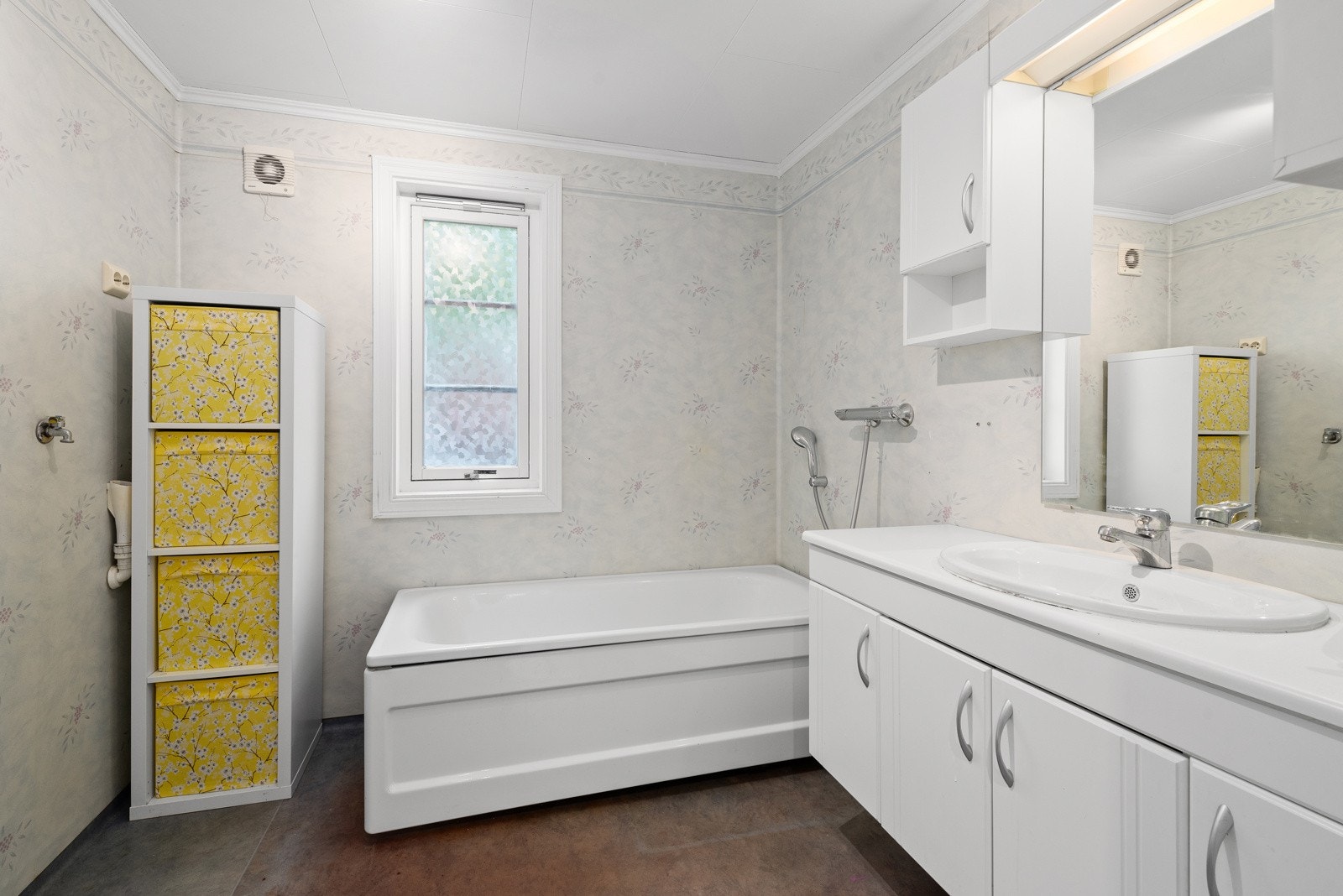 Bad i 1. etasje. Dette var nytt på begynnelsen av 2000-tallet. Galleribilde