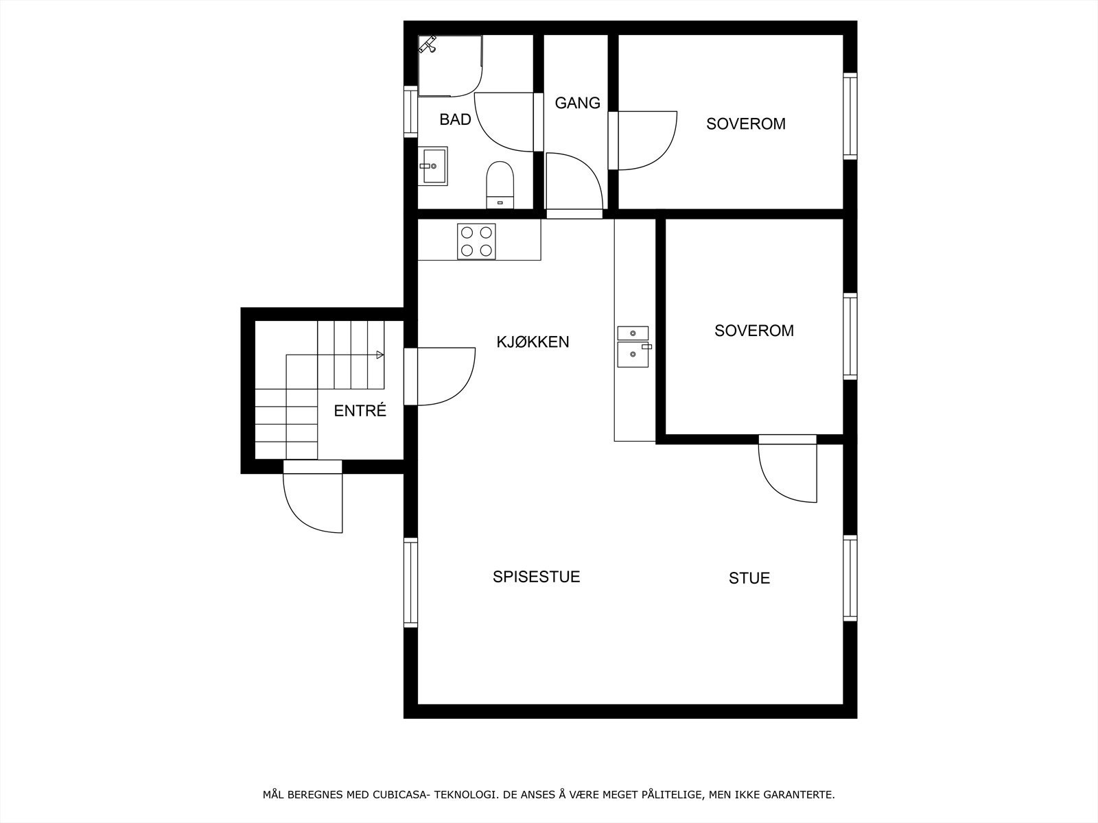 Planskisse 1.etg Galleribilde