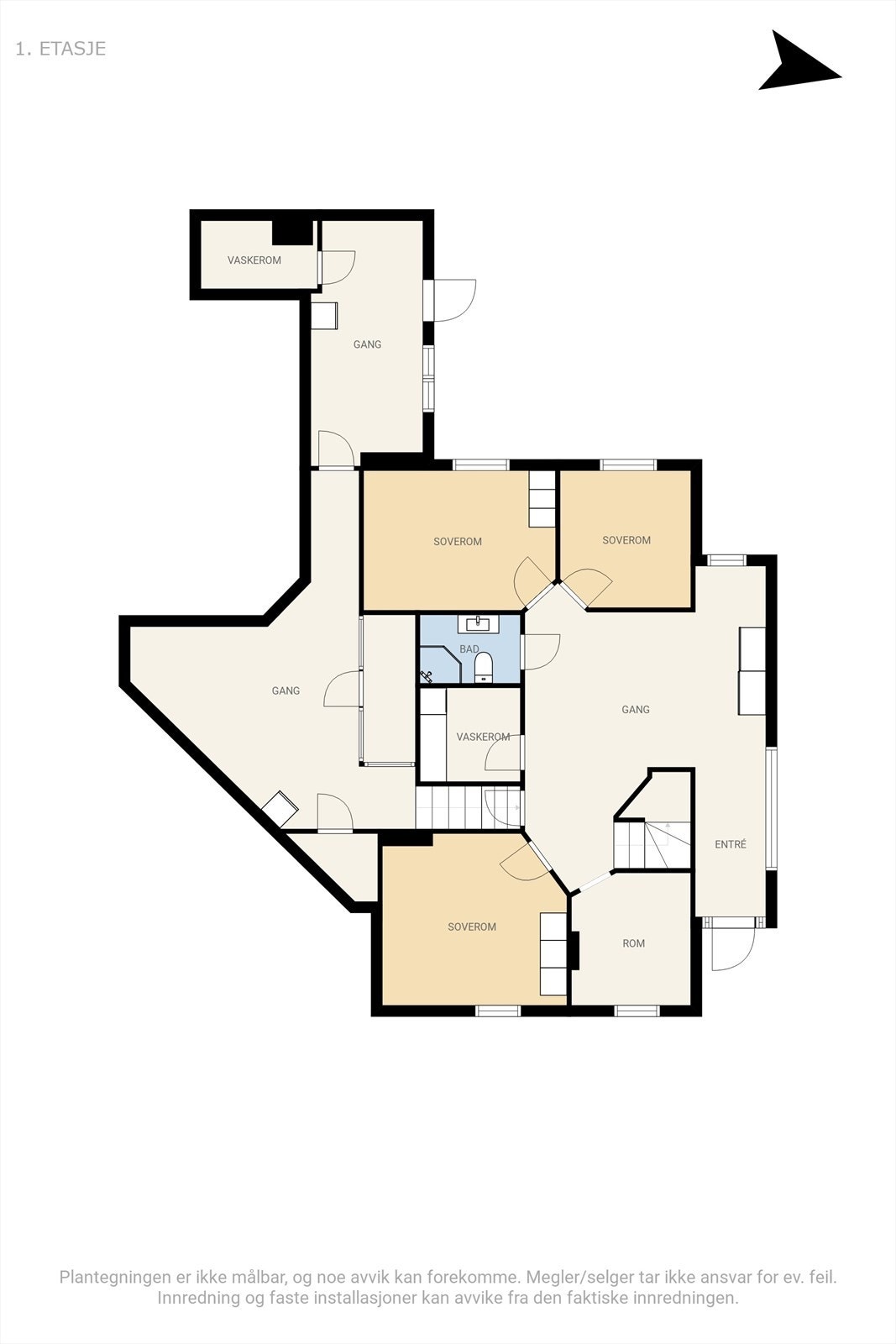 Plan underetasje Galleribilde