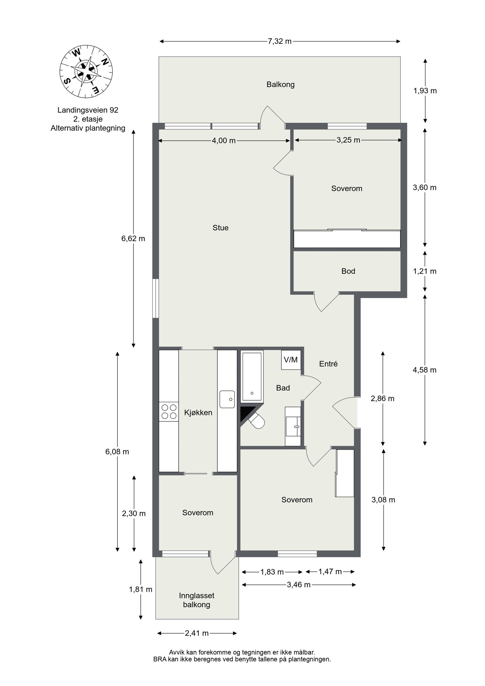 Alternativ plantegning. Galleribilde