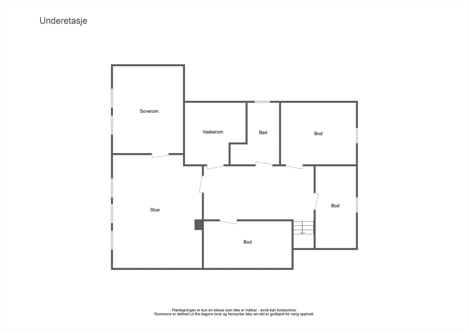 Plantegning U etg. Galleribilde