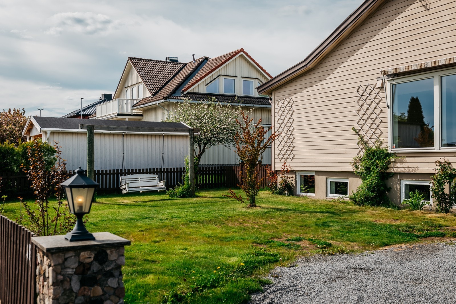 Her får du en bolig med pent opparbeidet tomt i et trygt, rolig og barnevennlig miljø. Eiendommen ligger nært både natur, sjø, butikker, skoler, barnehager og sentrum. Galleribilde