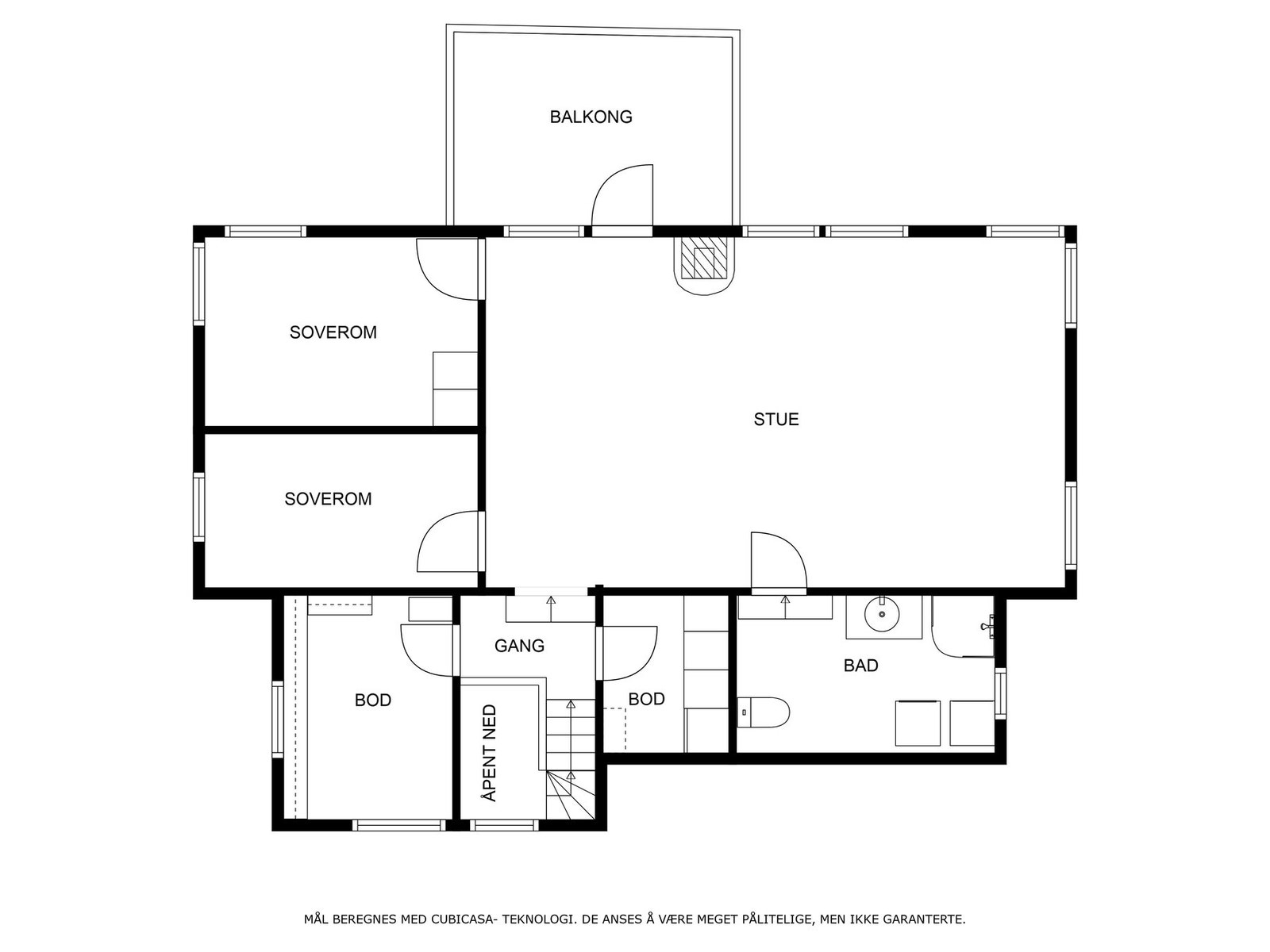 Plantegning 2. etasje Galleribilde