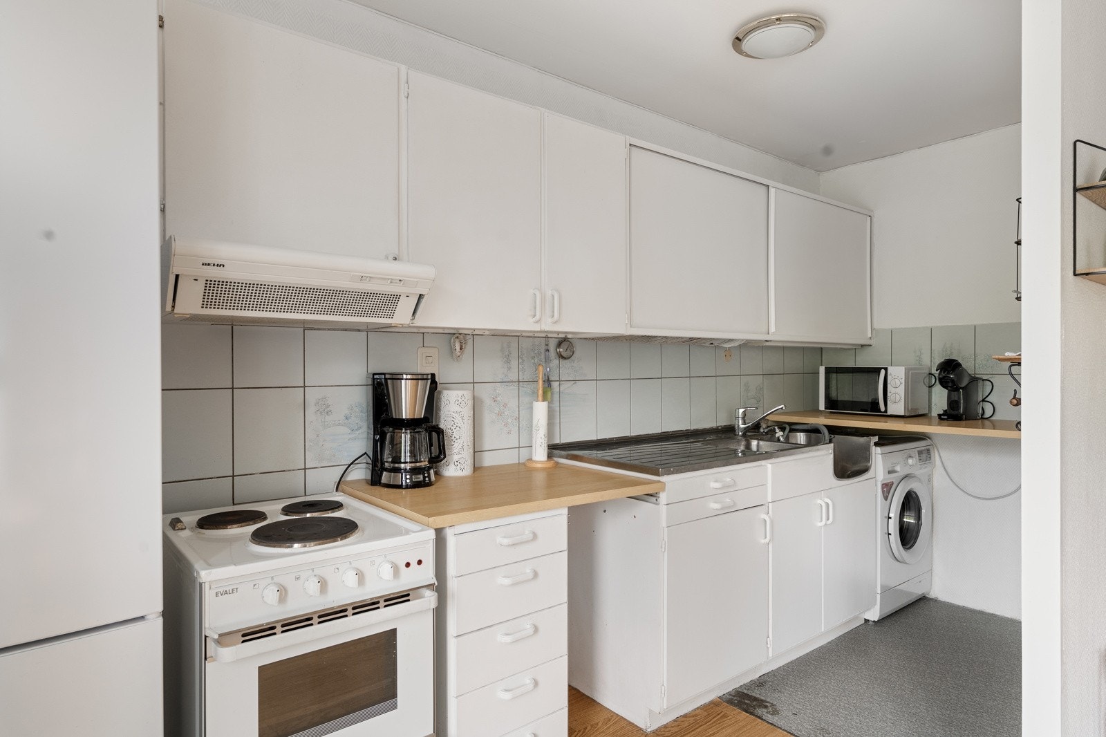 I tillegg er det opplegg for vaskemaskin. Galleribilde