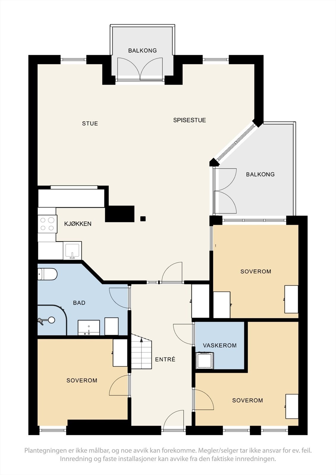 Plantegning hovedplan. Galleribilde