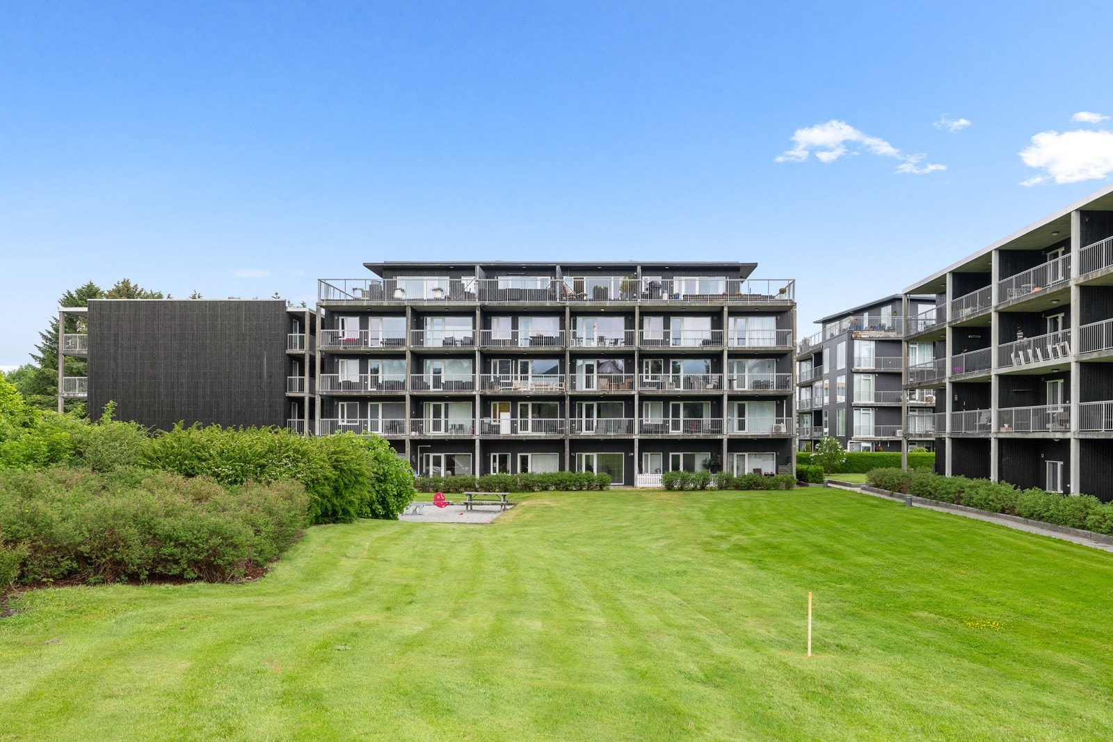 Pent opparbeidet fellesområder og et godt utemiljø. Galleribilde