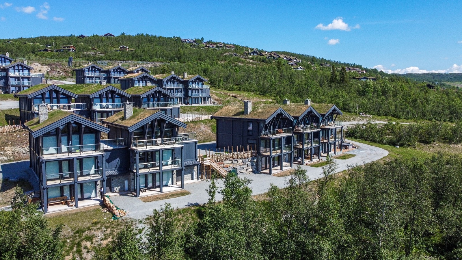 Det er lagt stor vekt på høy kvalitet både utvendig og innvendig for bebyggelsen Galleribilde