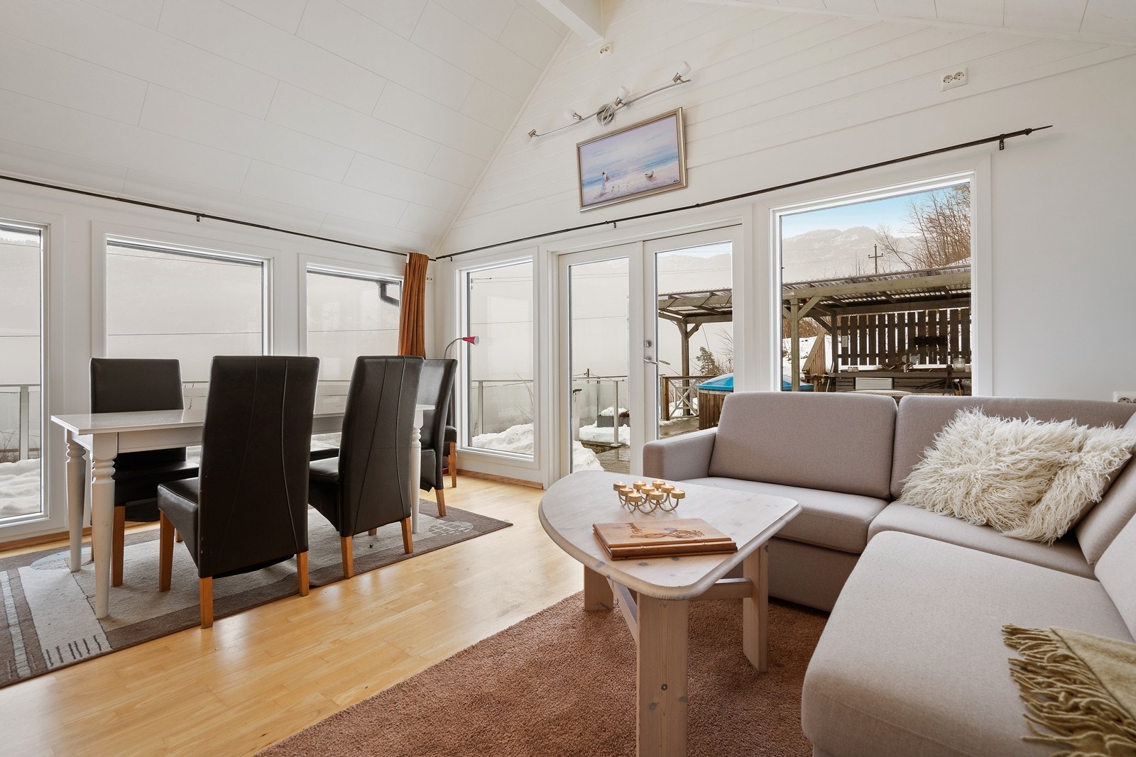 Del av stuen som er tilbygget. Galleribilde