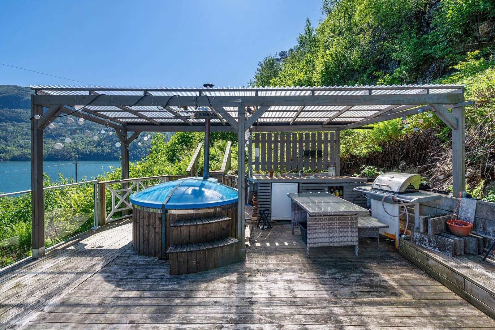 Kjekk uteplass. Galleribilde