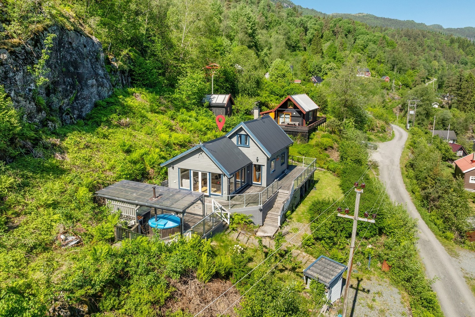 Hyggelig hyttefelt. Galleribilde