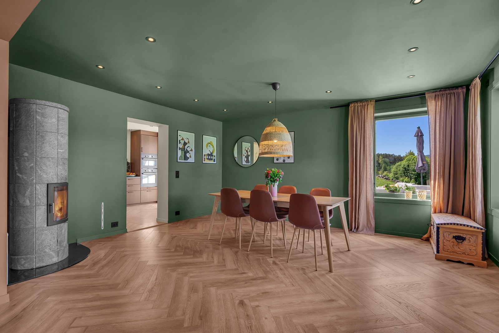 Vedovn i stue Galleribilde