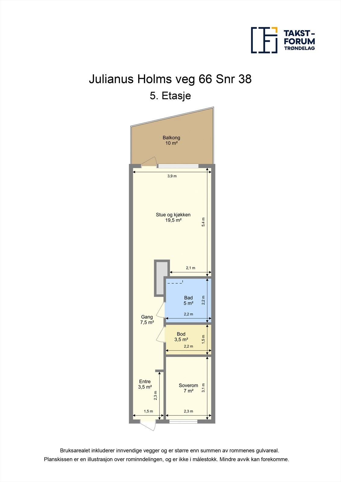 Ta en titt på planskissen og gjør deg kjent med romfordelingen! Galleribilde