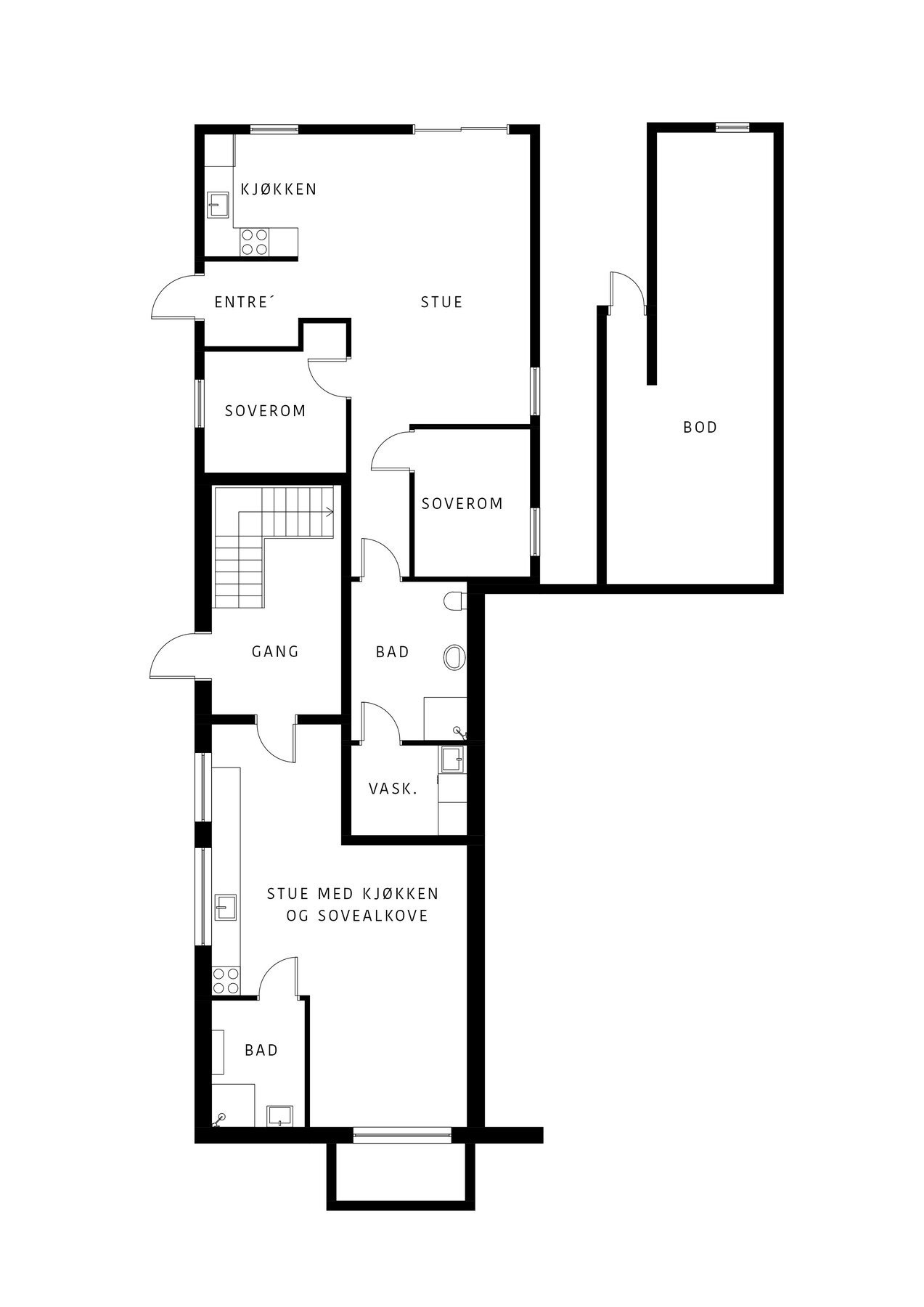 Plan Underetasje Galleribilde