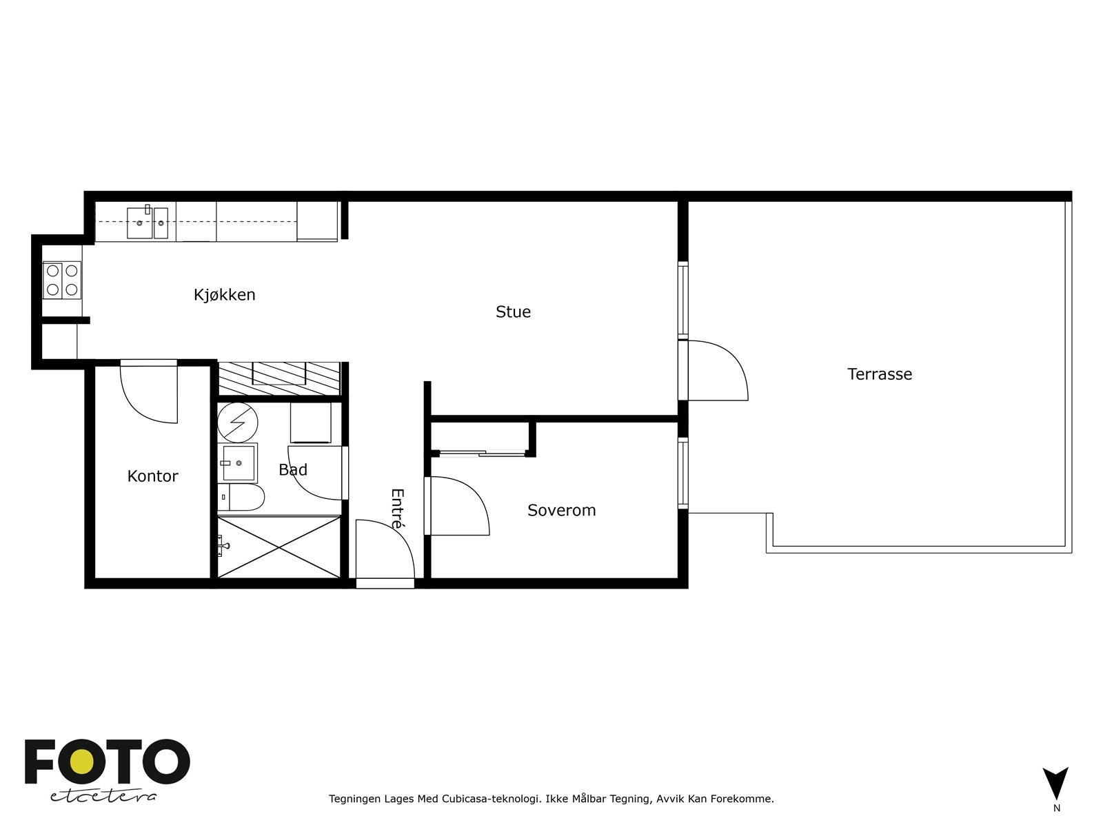 Engsmyr Terrasse 5. Veiledende planskisse - ikke målbar Galleribilde