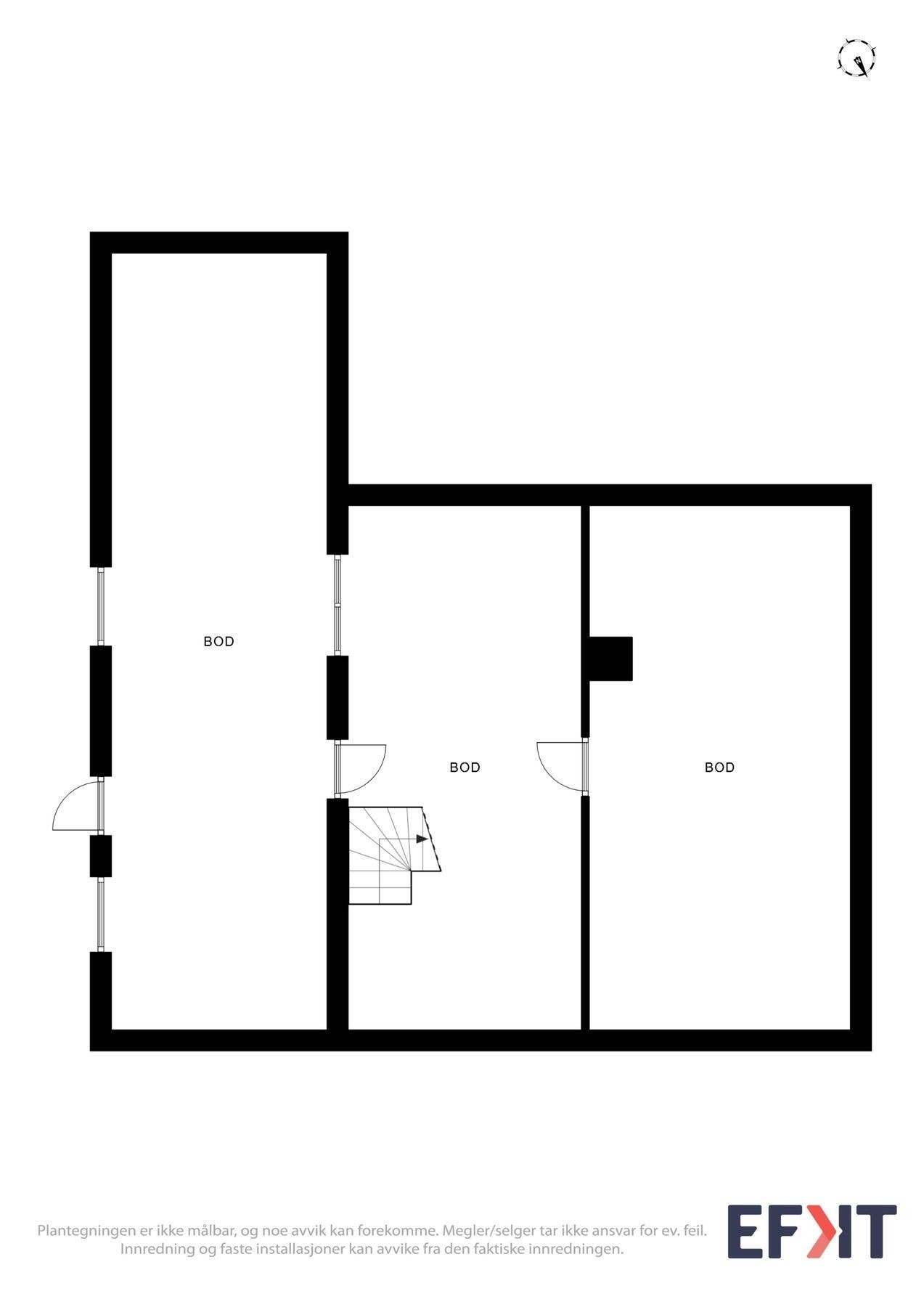 Plantegning kjeller Galleribilde