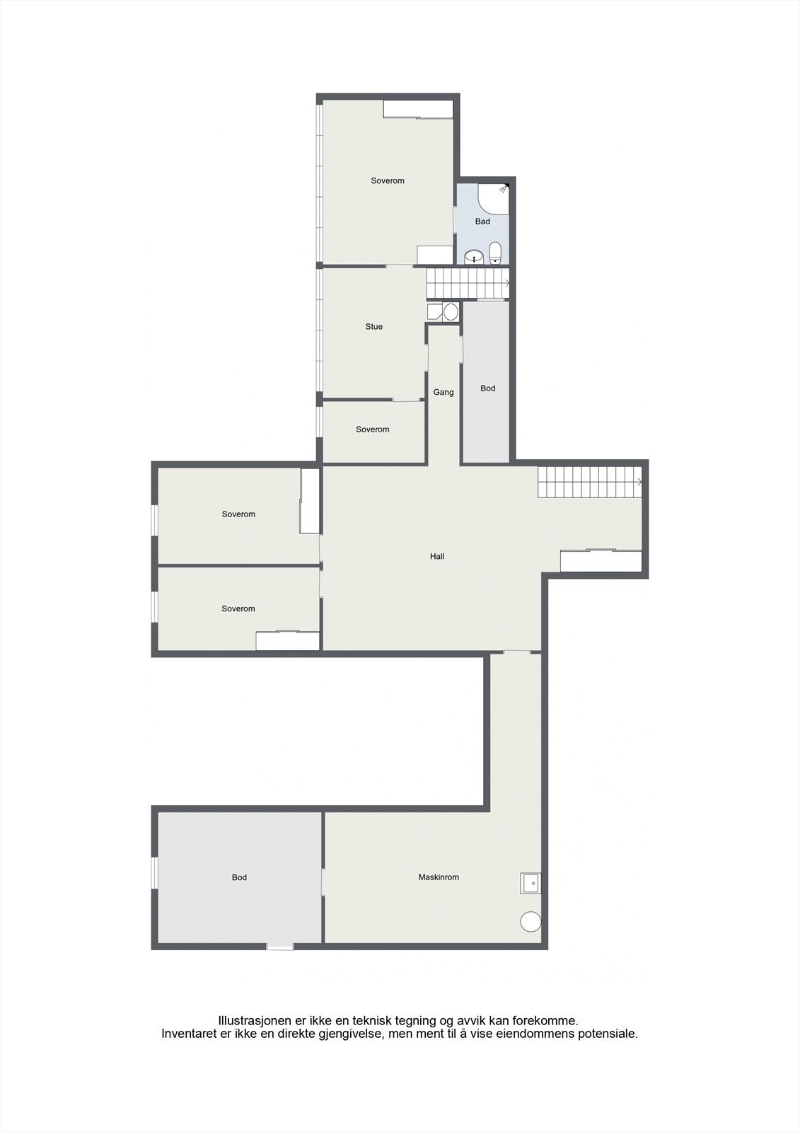 2D underetasje Galleribilde