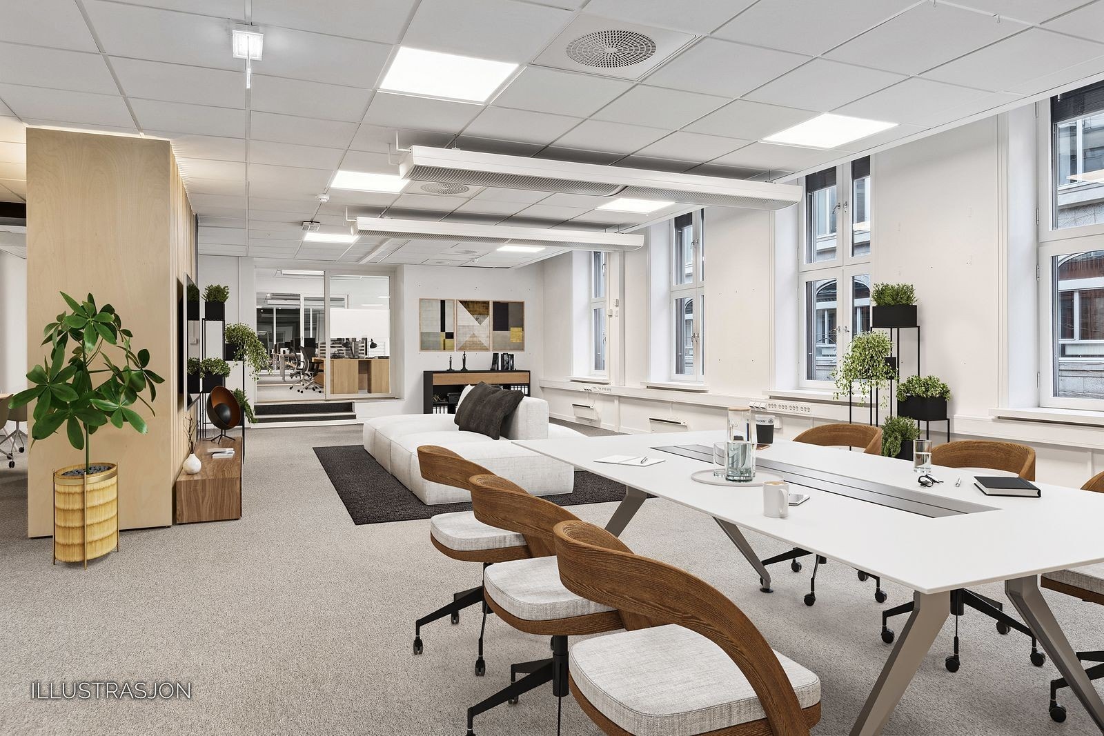 Slik kan kontoret bli med møbler Galleribilde