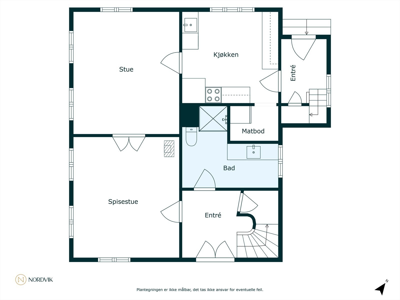 Plantegning 1.etasje Galleribilde