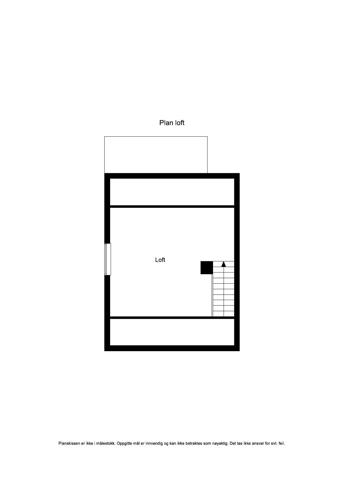 Plantegning loft Galleribilde