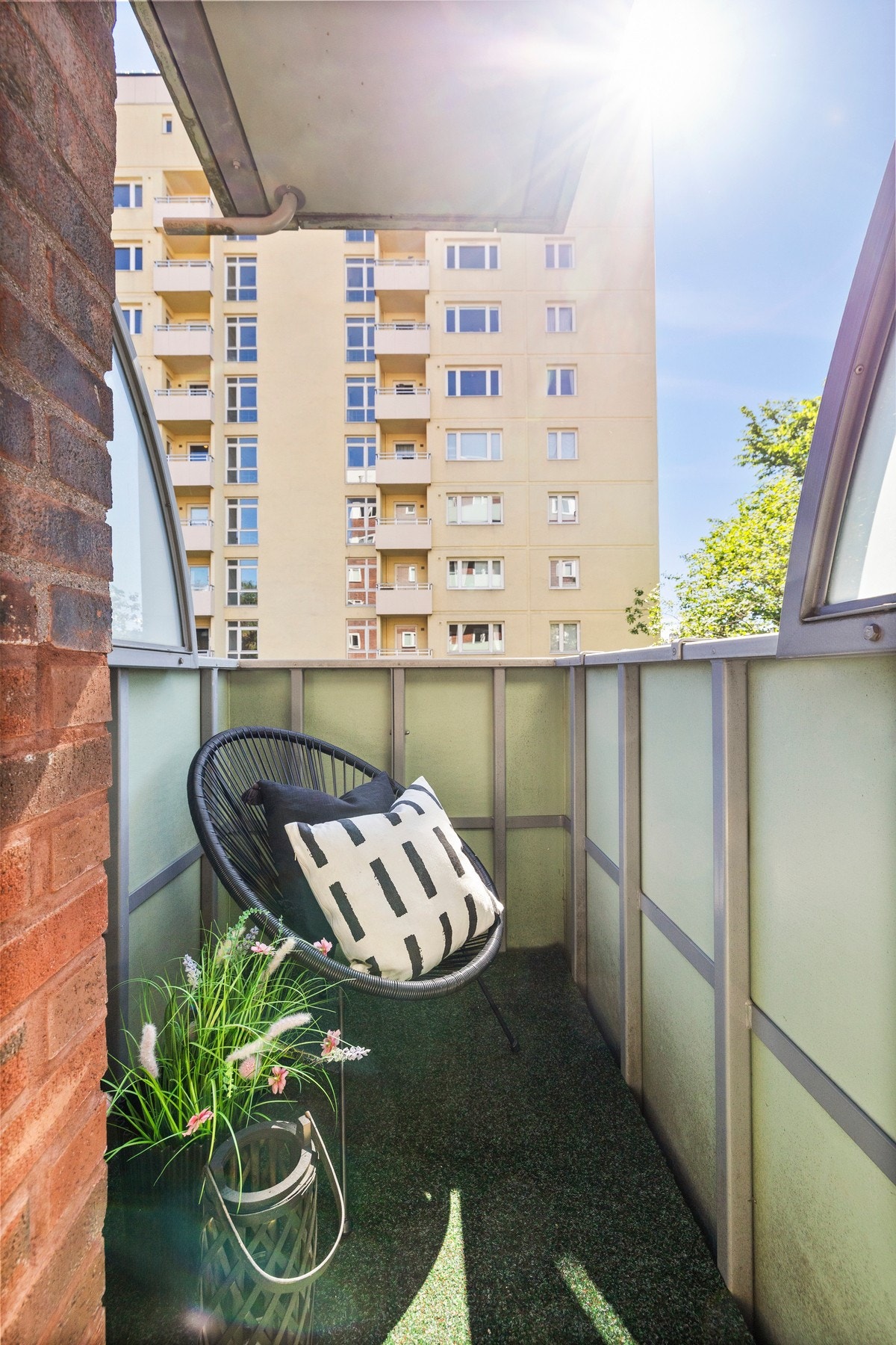 Liten balkong med utgang fra soverommet Galleribilde