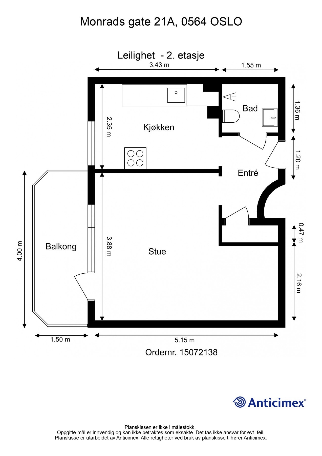 La oss starte med å ta en titt på plantegningen. Galleribilde