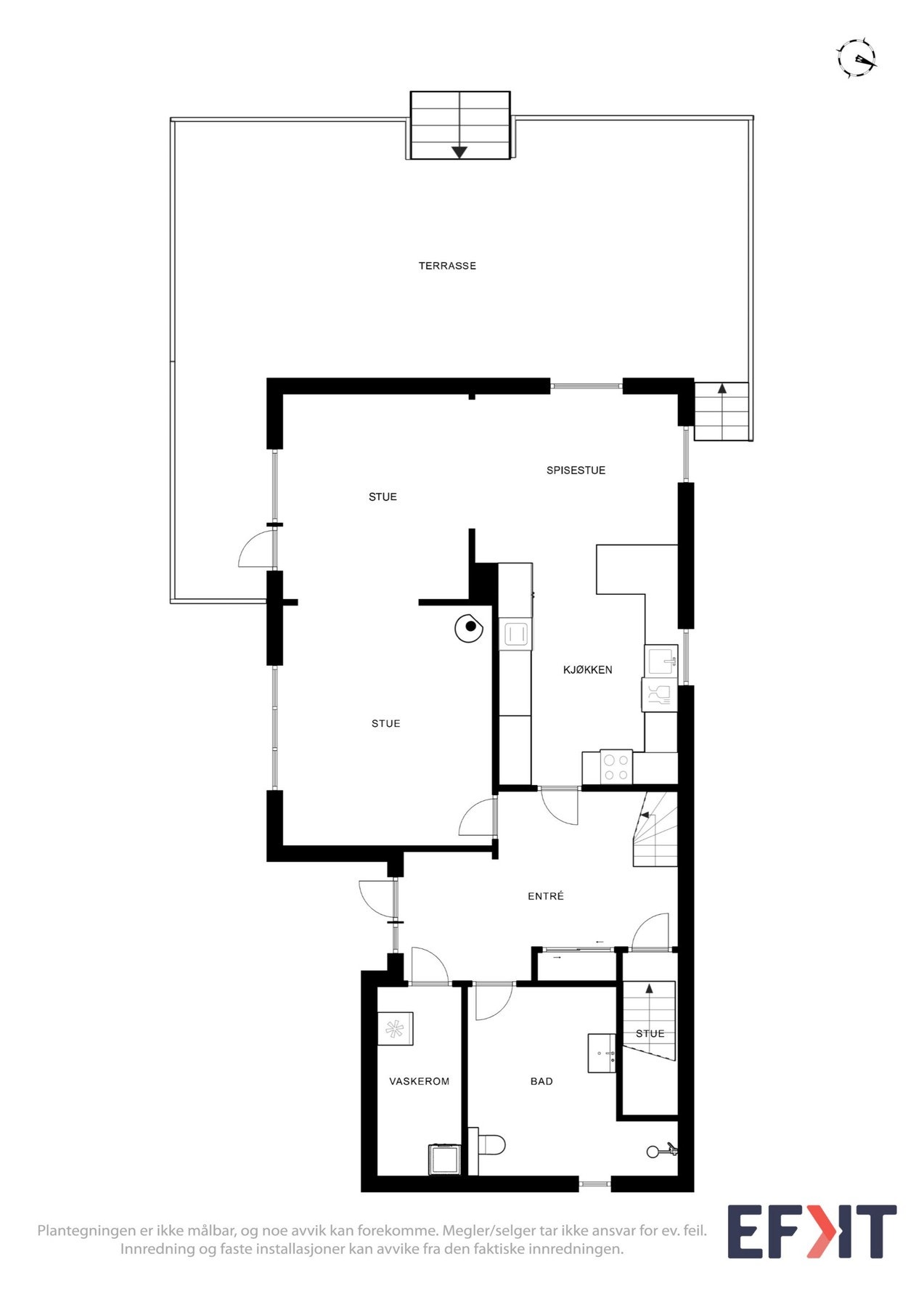 Plantegninger 1. etg Galleribilde