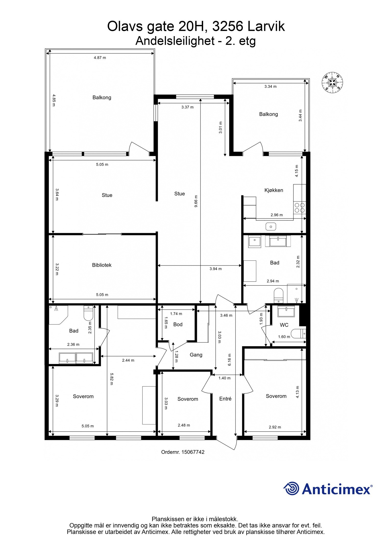 Plantegning Galleribilde