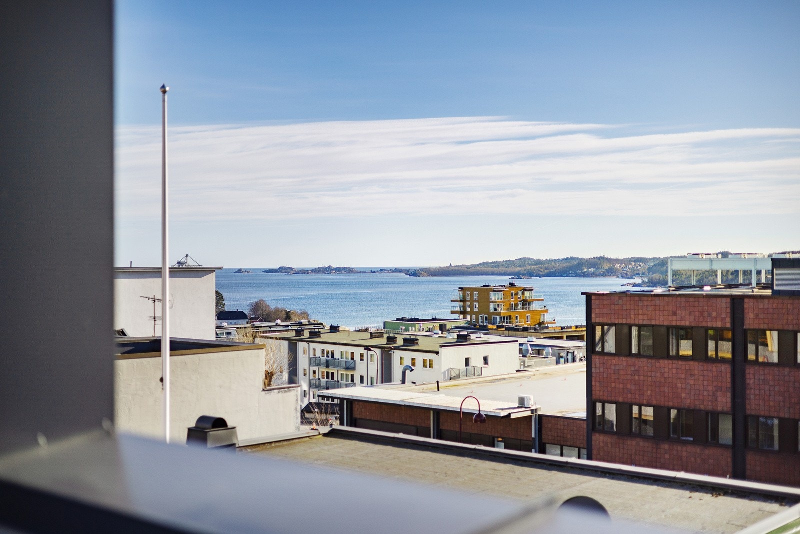 Fantastisk utsikt fra deler av balkongen. Galleribilde