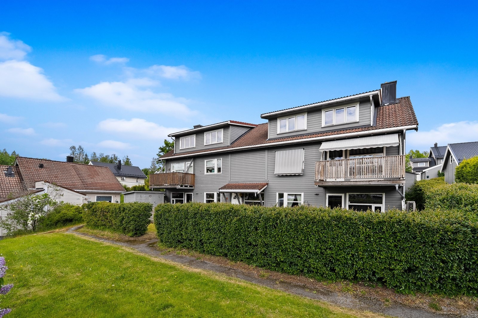 Pent opparbeidede uteareal. Galleribilde