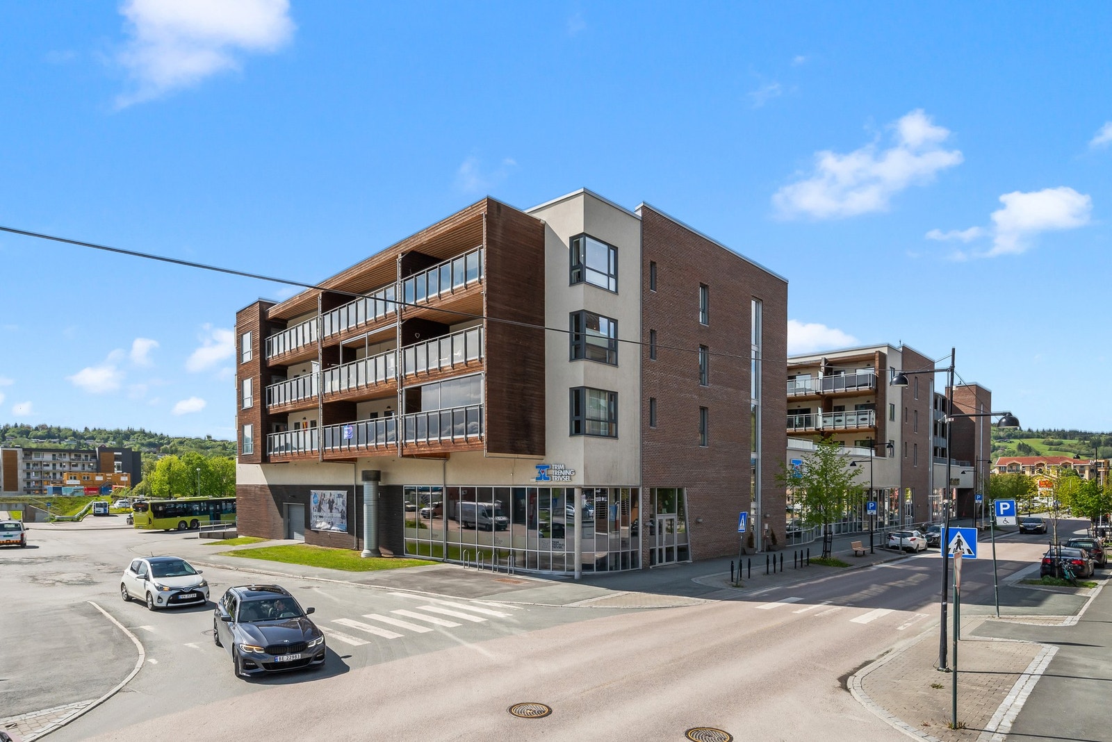 Fasade. Sameiet består av 60 leiligheter. Galleribilde