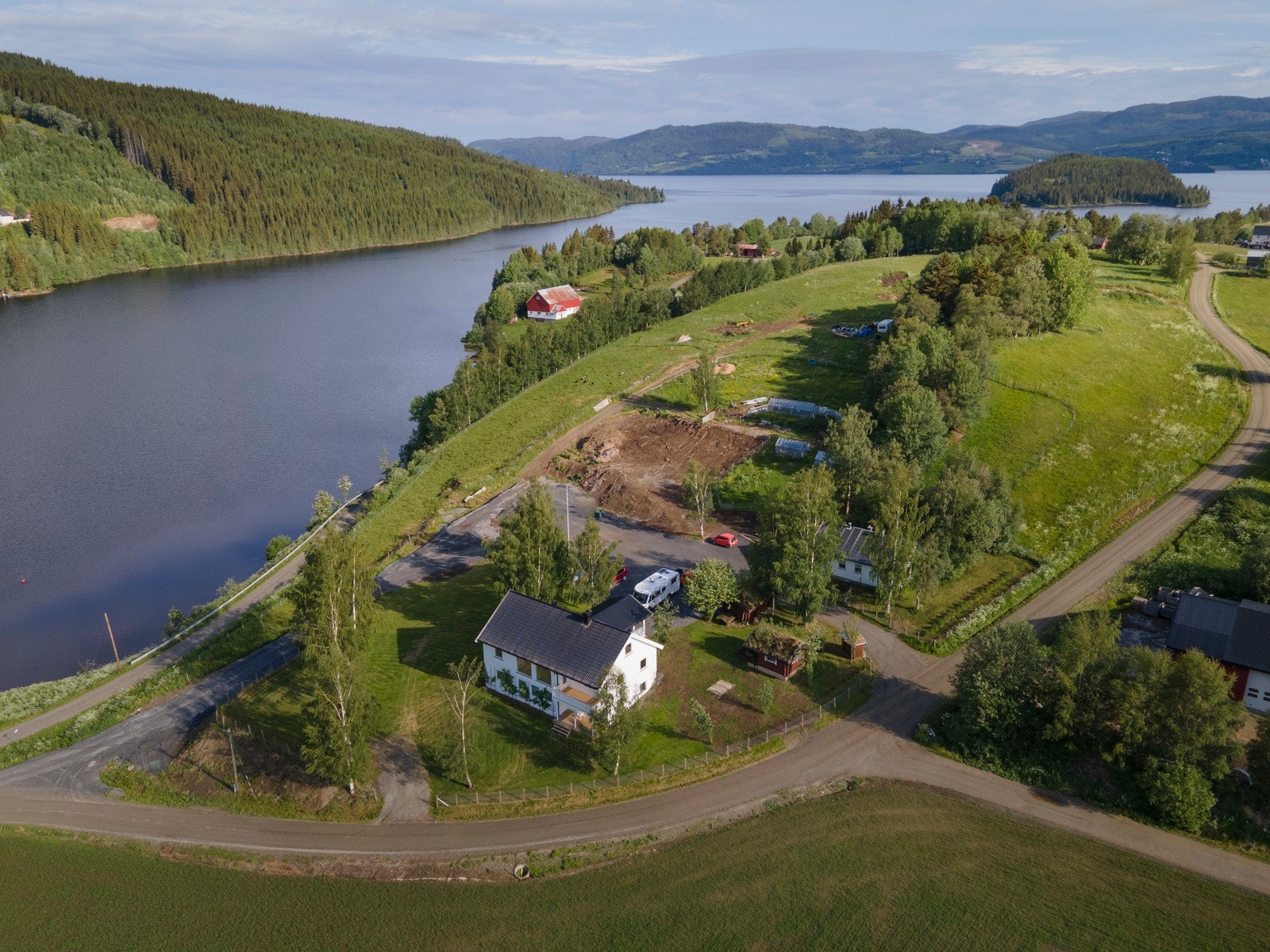 Det vil li lagt vei, vann, avløp og fiber inntil tomtegrensen. Galleribilde